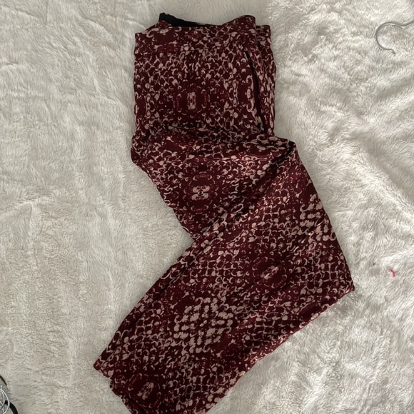 Haute HippieThe Tailored Slim Shady Pants, Snake Merlot. - Picture 2 of 4